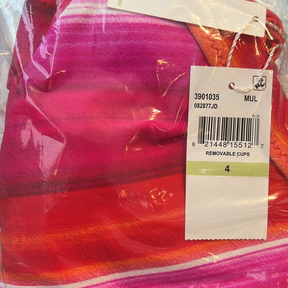 NWT Trina Turk Womens' Solstice Stripe Plunge
One Piece Swimsuit - Picture 4 of 6